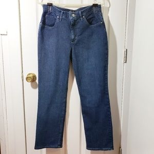 lee mid rise straight leg jeans